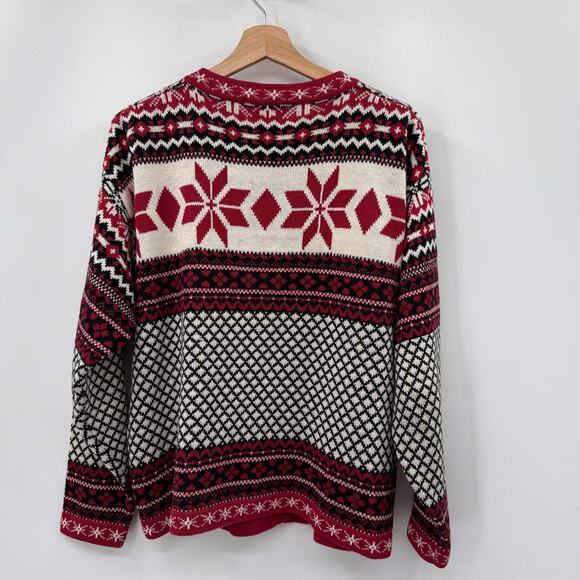 Woolrich Red & Black Pattern Cardigan Sweater - Picture 4 of 6